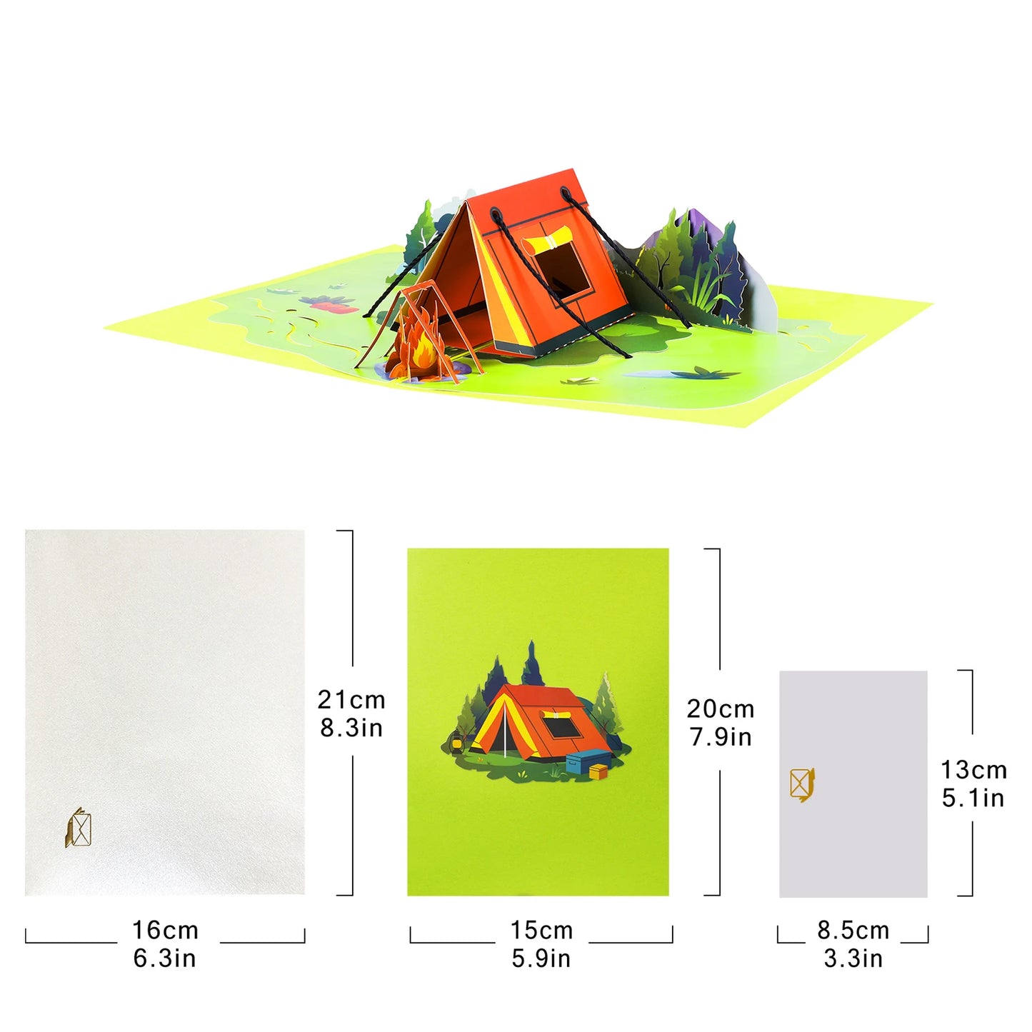 Travel Pop Up Card Journey Tour Souvenir 3D Greeting Cards Hotel Gift for Tourist Guests
