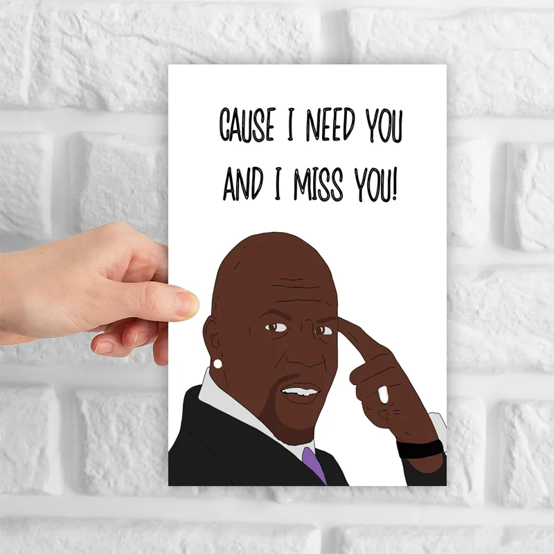 1 pc funny birthday card, creative funny bald man greeting card, missing card, the best gift for friends and family