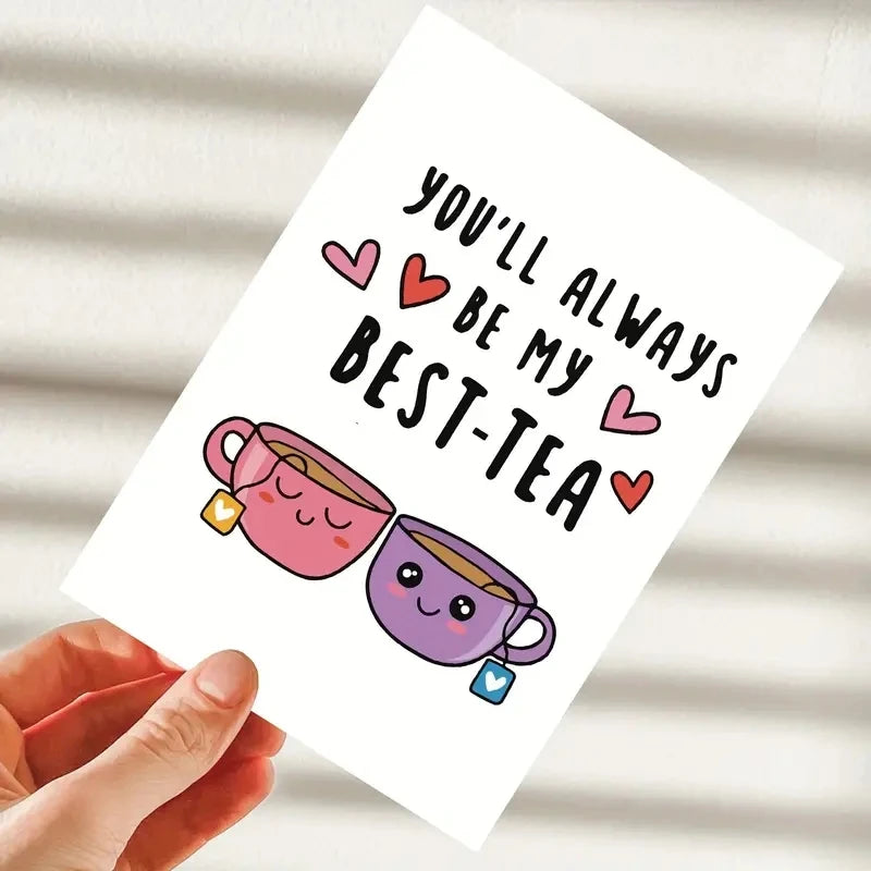 1PC Funny Sister Birthday Card Perfect Gift Cards For Best Friends And Sisters Greeting Card With Envelope 