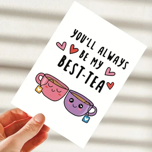 1PC Funny Sister Birthday Card Perfect Gift Cards For Best Friends And Sisters Greeting Card With Envelope 