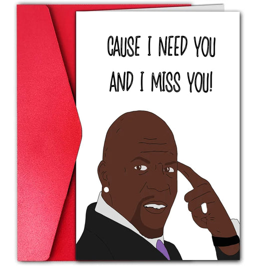 1 pc funny birthday card, creative funny bald man greeting card, missing card, the best gift for friends and family