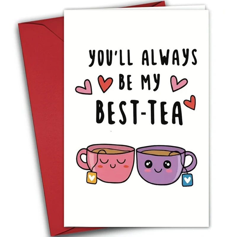1PC Funny Sister Birthday Card Perfect Gift Cards For Best Friends And Sisters Greeting Card With Envelope 
