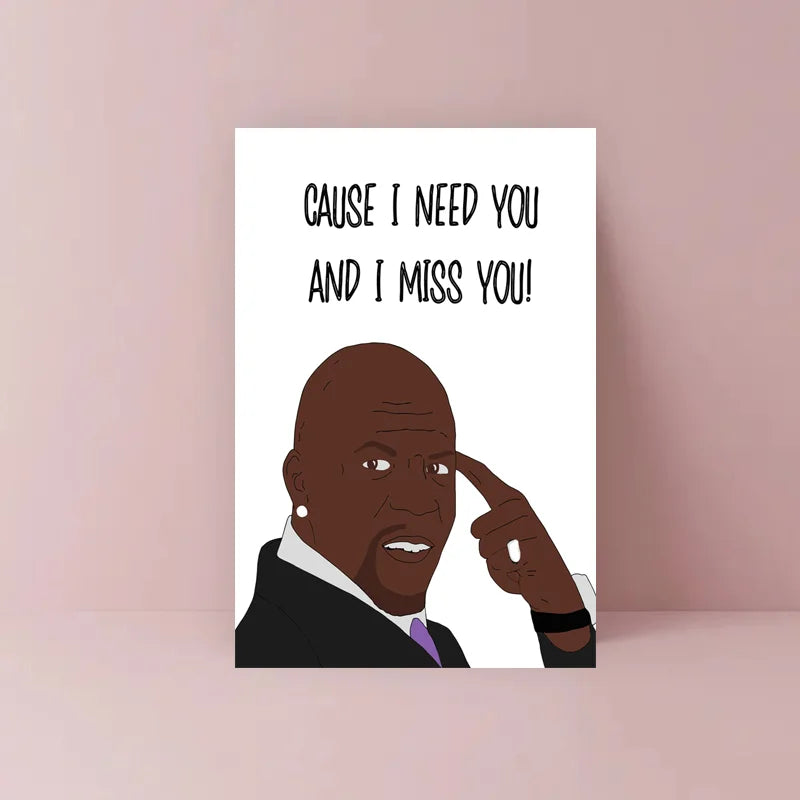 1 pc funny birthday card, creative funny bald man greeting card, missing card, the best gift for friends and family